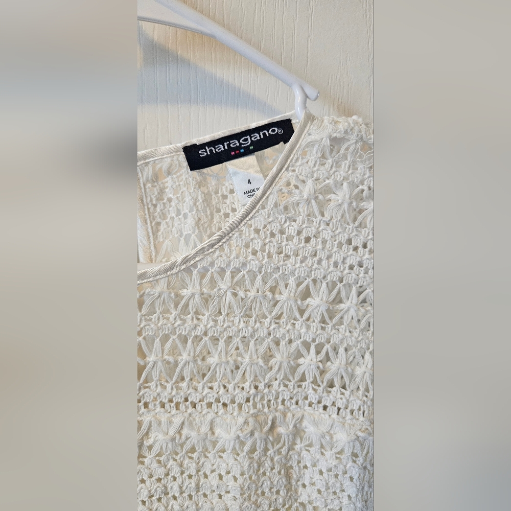 Womens white summer dress size 4 - Picture 5 of 6